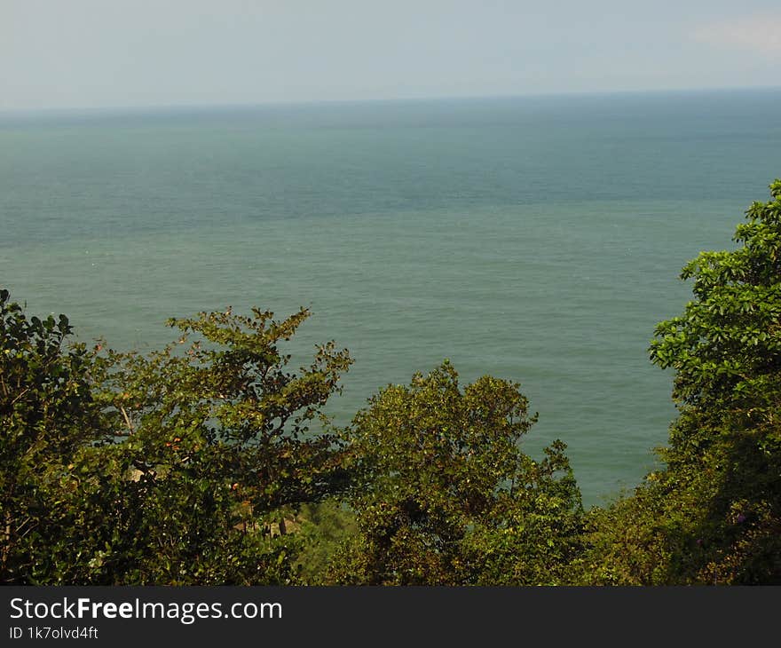 Indian Ocean from the coastal hills