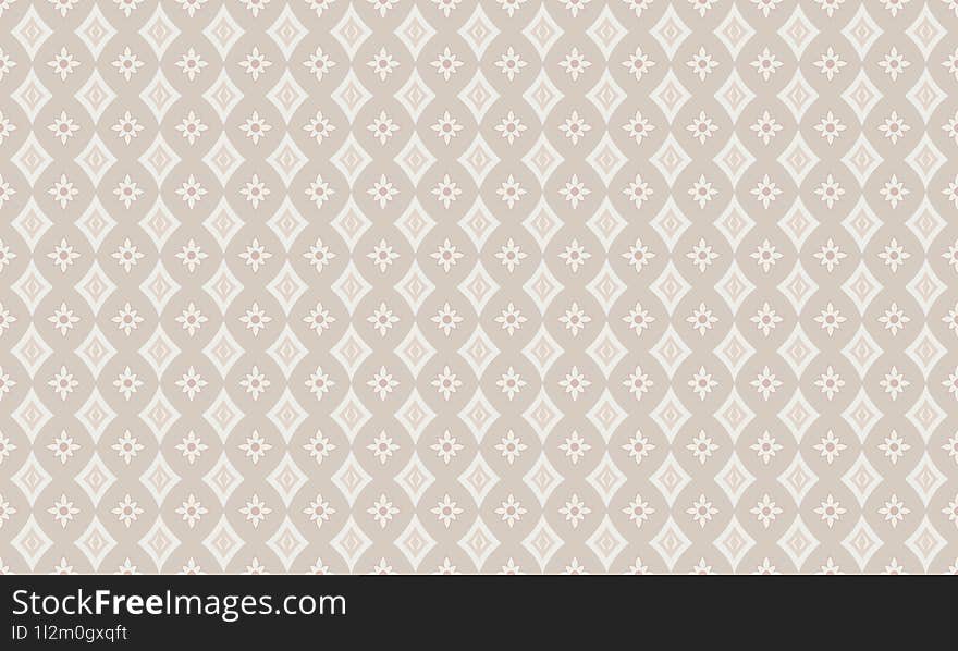 Soft Neutrals - Vintage-inspired Soft Neutrals Seamless Geometric Patterns Background