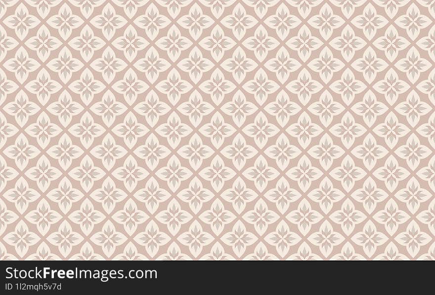 Soft Neutrals - Vintage-inspired Soft Neutrals Seamless Geometric Patterns Background