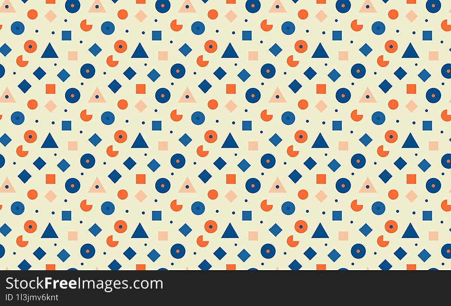 Bright Coastal - Fun And Vibrant Coastal Kids Design With Seamless Geometric Patterns And Background