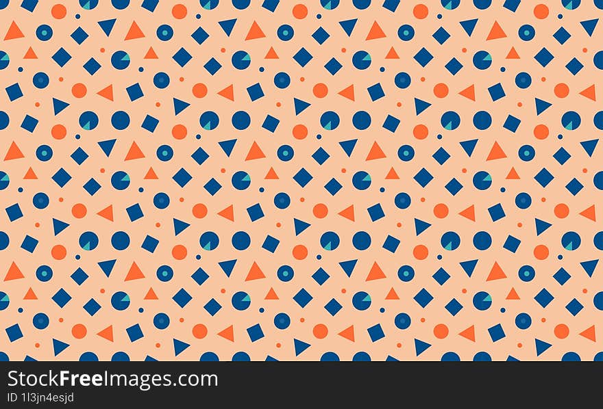 Bright Coastal - Fun and Vibrant Coastal Kids Design with Seamless Geometric Patterns and Background