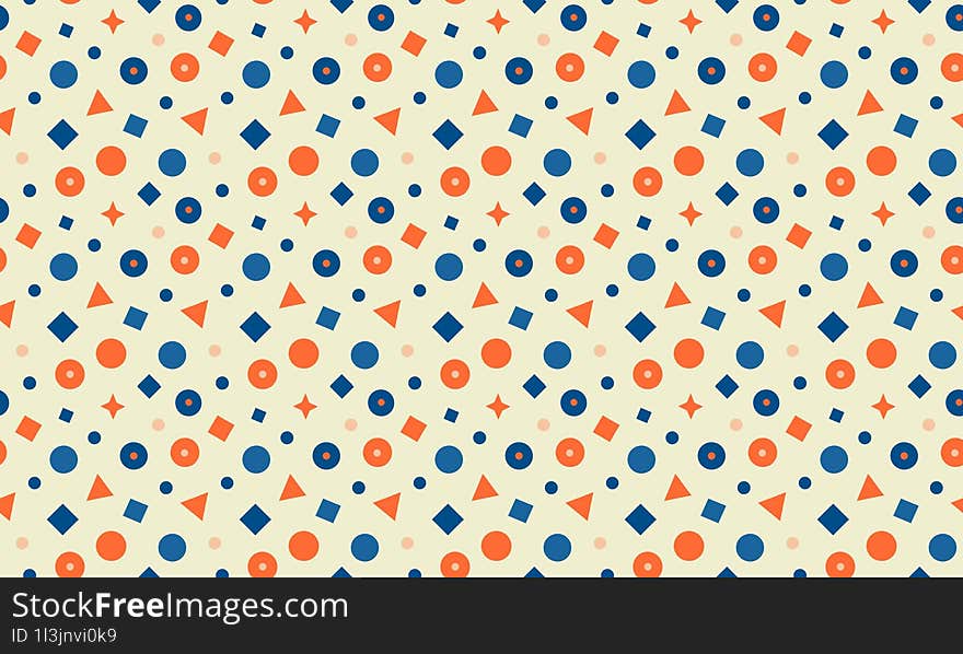 Bright Coastal - Fun And Vibrant Coastal Kids Design With Seamless Geometric Patterns And Background