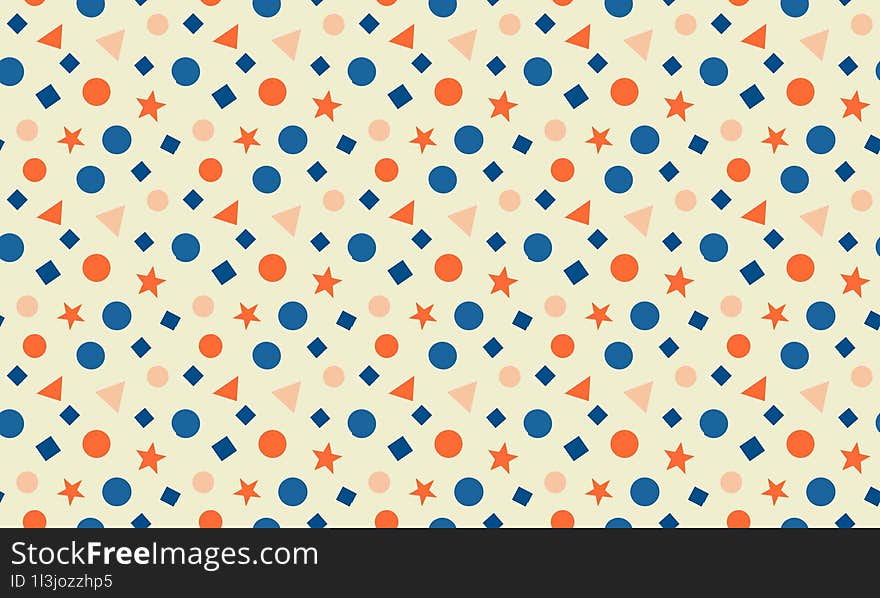 Bright Coastal - Fun and Vibrant Coastal Kids Design with Seamless Geometric Patterns and Background