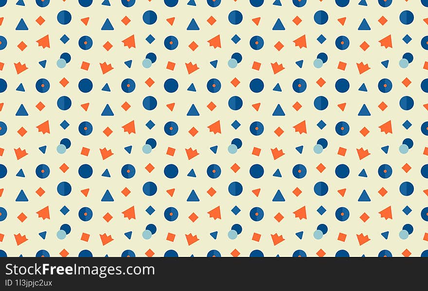 Bright Coastal - Fun and Vibrant Coastal Kids Design with Seamless Geometric Patterns and Background