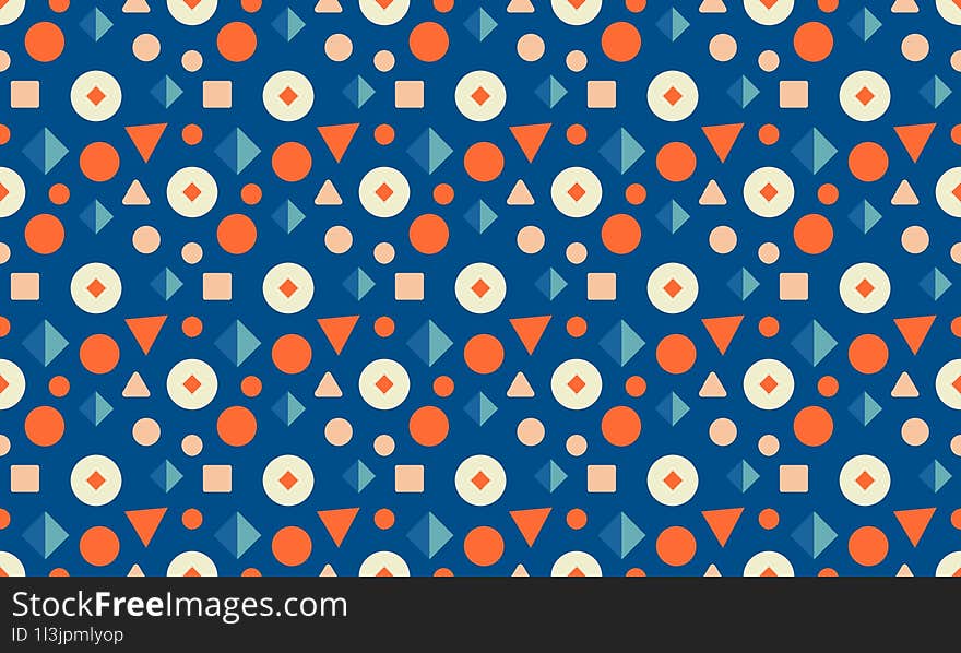 Bright Coastal - Fun and Vibrant Coastal Kids Design with Seamless Geometric Patterns and Background