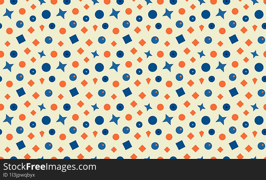 Bright Coastal - Fun and Vibrant Coastal Kids Design with Seamless Geometric Patterns and Background