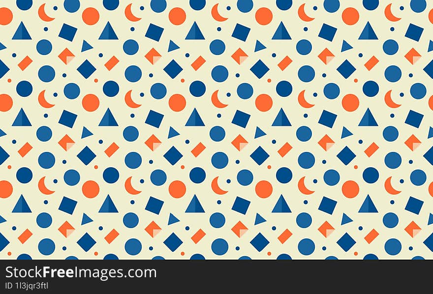 Bright Coastal - Fun and Vibrant Coastal Kids Design with Seamless Geometric Patterns and Background