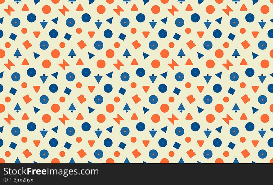 Bright Coastal - Fun And Vibrant Coastal Kids Design With Seamless Geometric Patterns And Background