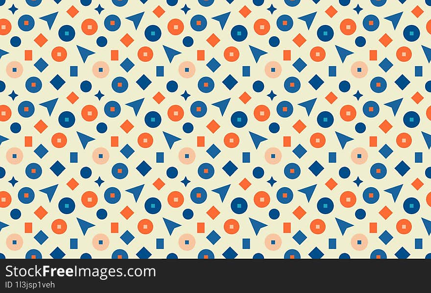 Bright Coastal - Fun and Vibrant Coastal Kids Design with Seamless Geometric Patterns and Background