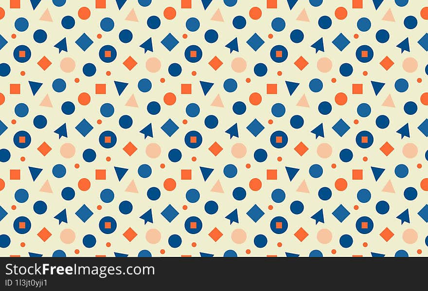 Bright Coastal - Fun and Vibrant Coastal Kids Design with Seamless Geometric Patterns and Background