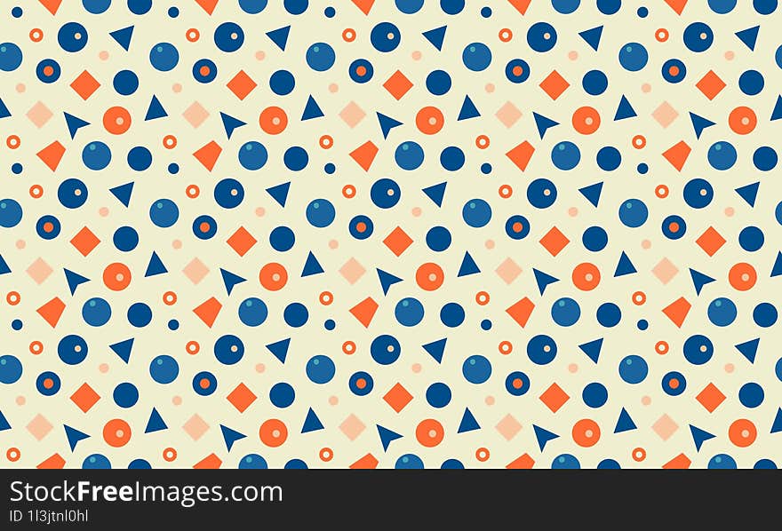 Bright Coastal - Fun and Vibrant Coastal Kids Design with Seamless Geometric Patterns and Background