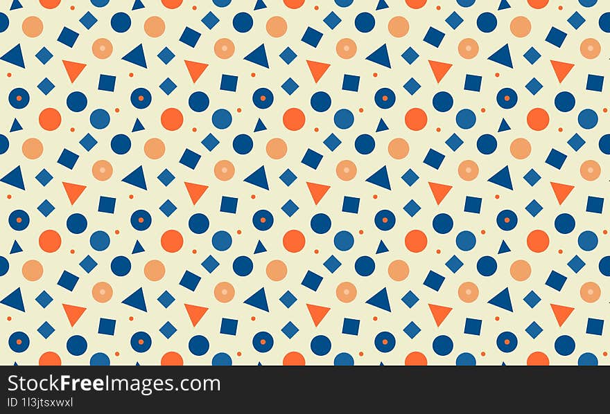 Bright Coastal - Fun and Vibrant Coastal Kids Design with Seamless Geometric Patterns and Background