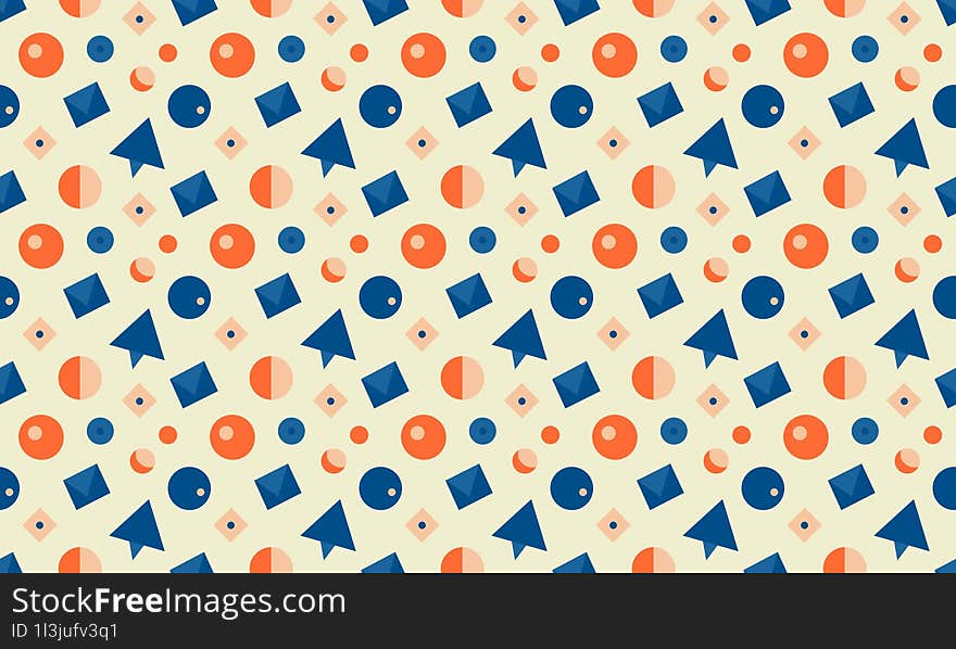 Bright Coastal - Fun and Vibrant Coastal Kids Design with Seamless Geometric Patterns and Background