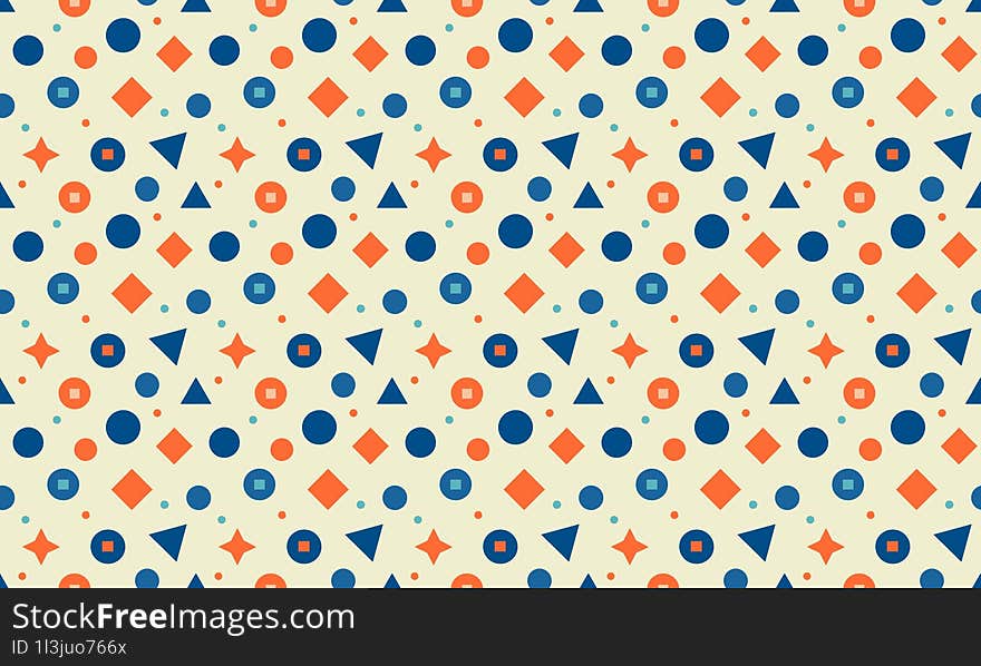 Bright Coastal - Fun and Vibrant Coastal Kids Design with Seamless Geometric Patterns and Background