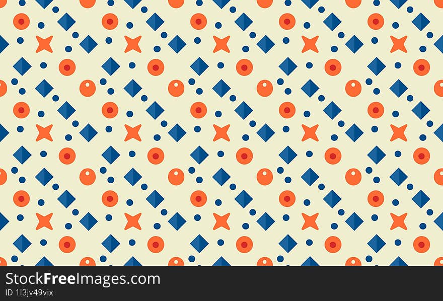 Bright Coastal - Fun and Vibrant Coastal Kids Design with Seamless Geometric Patterns and Background