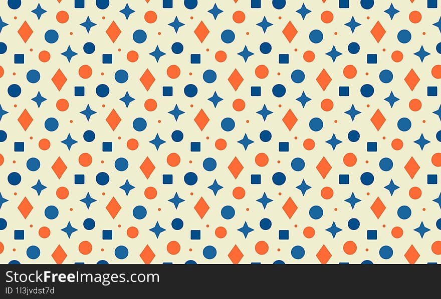 Bright Coastal - Fun and Vibrant Coastal Kids Design with Seamless Geometric Patterns and Background