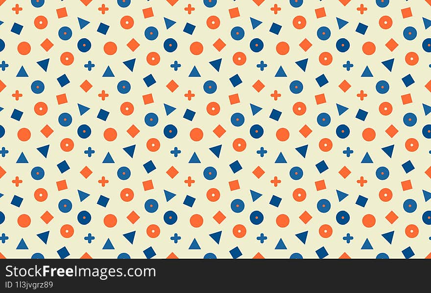 Bright Coastal - Fun and Vibrant Coastal Kids Design with Seamless Geometric Patterns and Background