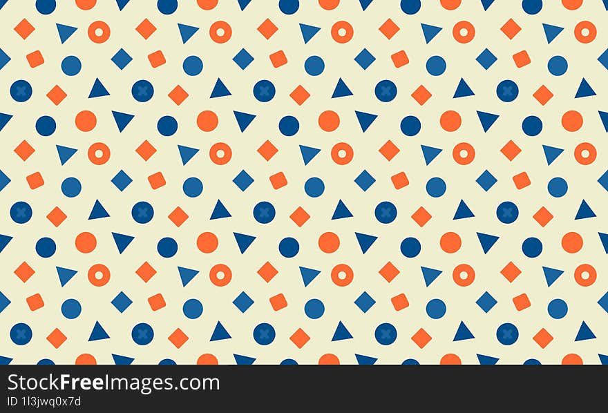 Bright Coastal - Fun and Vibrant Coastal Kids Design with Seamless Geometric Patterns and Background