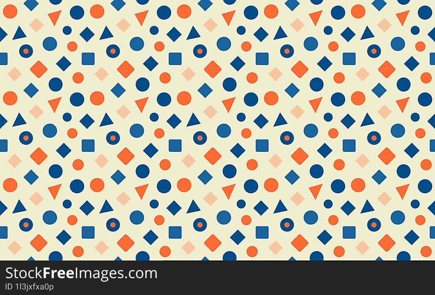 Bright Coastal - Fun and Vibrant Coastal Kids Design with Seamless Geometric Patterns and Background