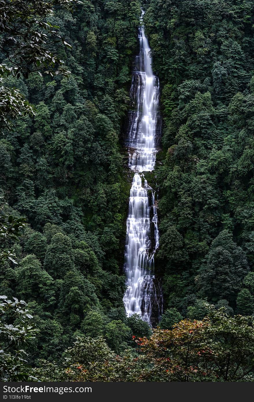 The Waterfall Of Wawushan Scenic Area