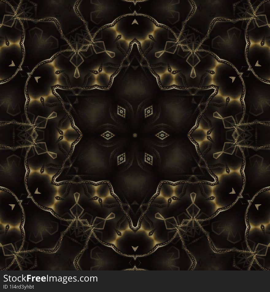 Abstract background of gold flower pattern art for you suitable template, interior decorations, wallpaper, backdrop, etc