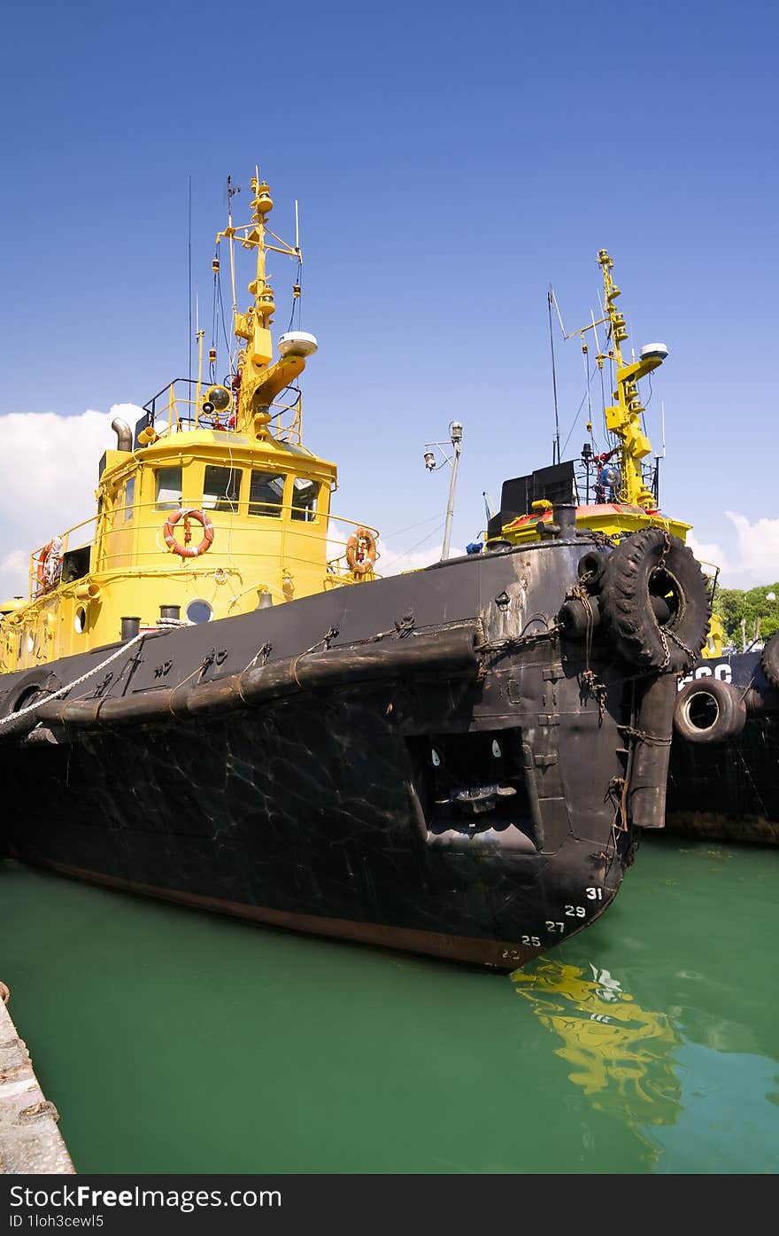 pilot boat The ship in port of Sevastopol, Ukraine