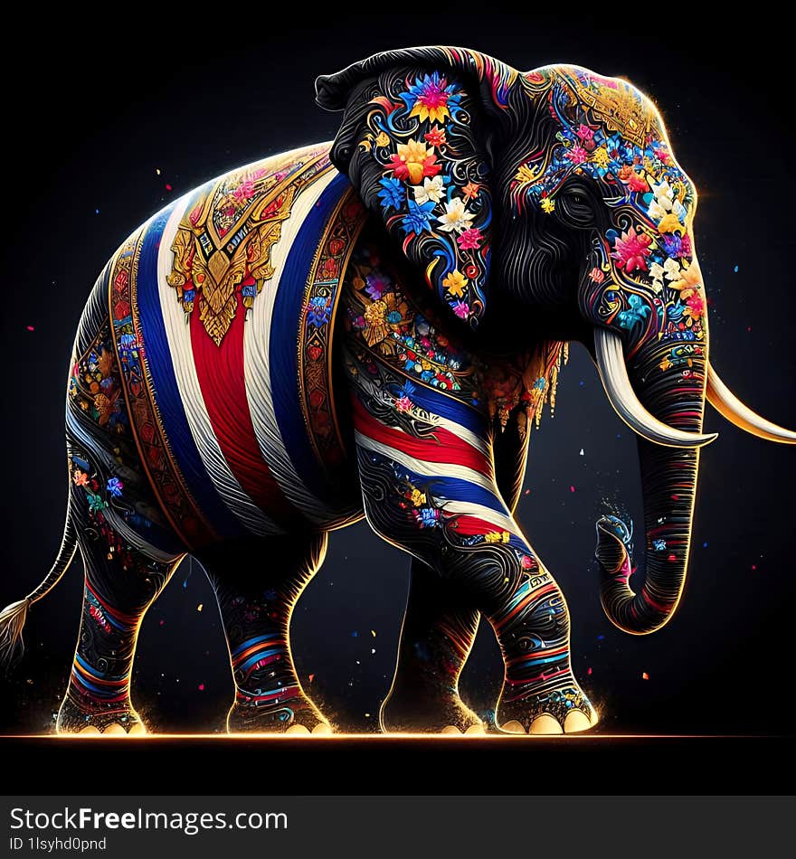 The Thai elephant is an iconic animal which is the national symbol of Thailand.