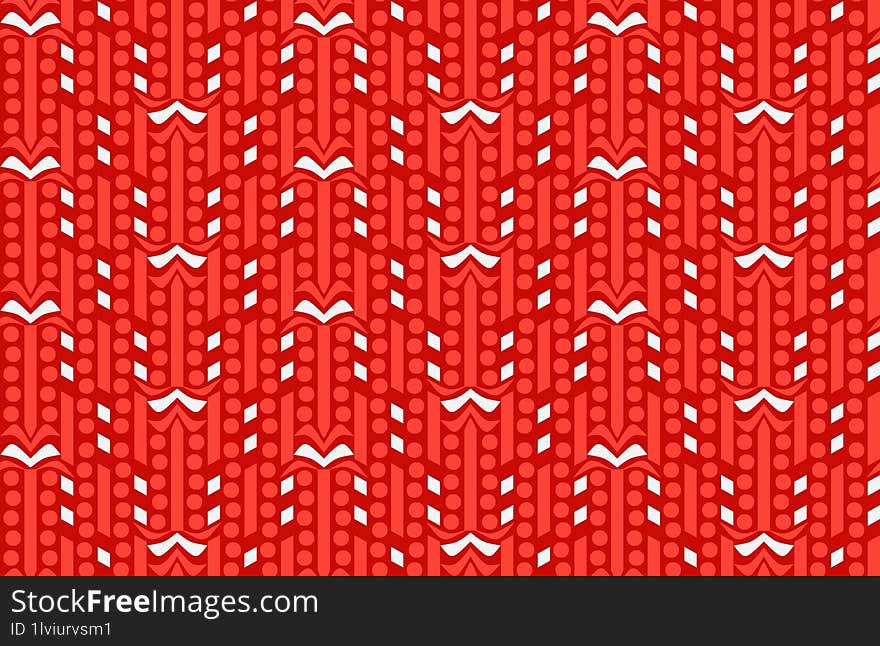 abstract geometric pattern, dark red and white, elegant and vibrant