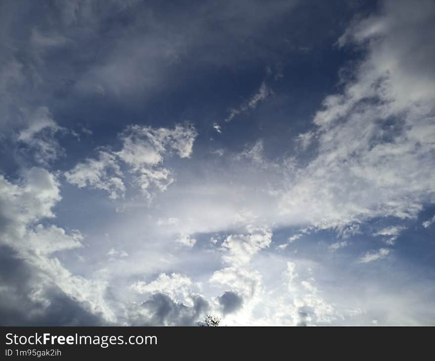 Stunning Views Of A Beautiful Cloudy Blue Sky