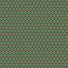 Seamless Fabric Pattern In The Shape Of A Green Diamond. Stock Photography