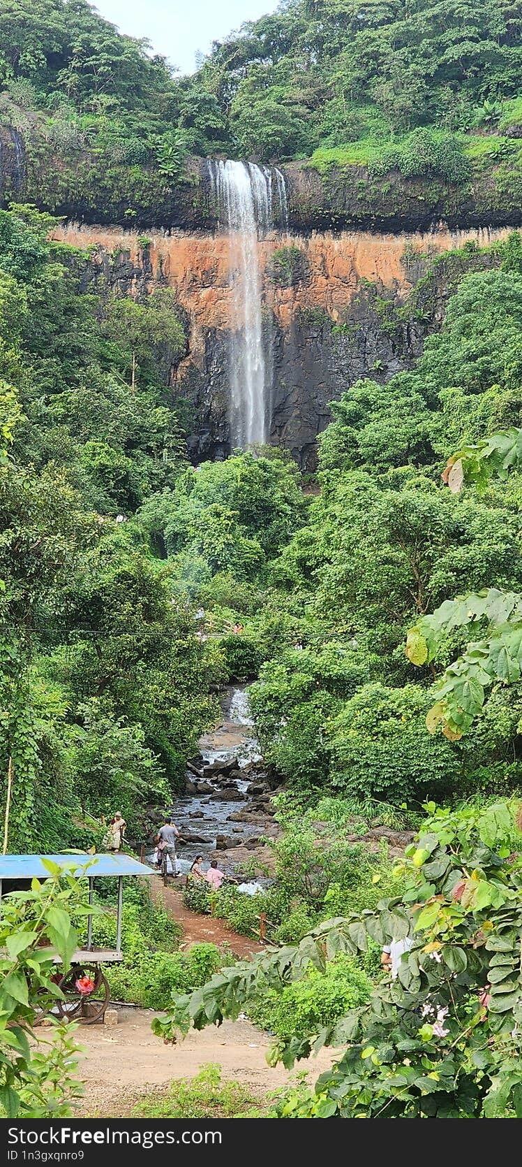 Waterfall near mumbai goa highway