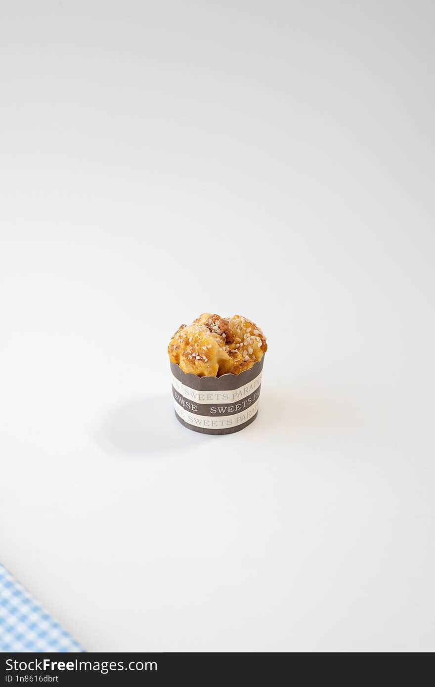 Cup cake on white background