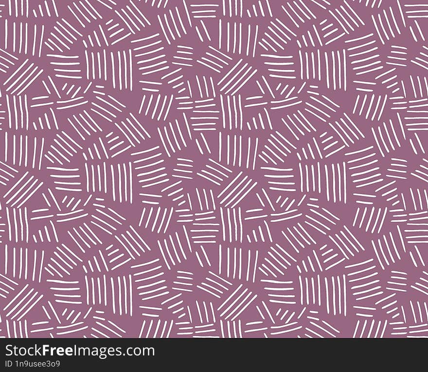 Abstract pattern with hand drawn chaotic white strokes on lemonade Color . Dark doodle violet fashion texture for textile