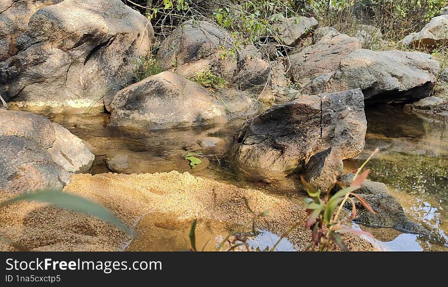 Beautiful nature with river having fresh water to drink