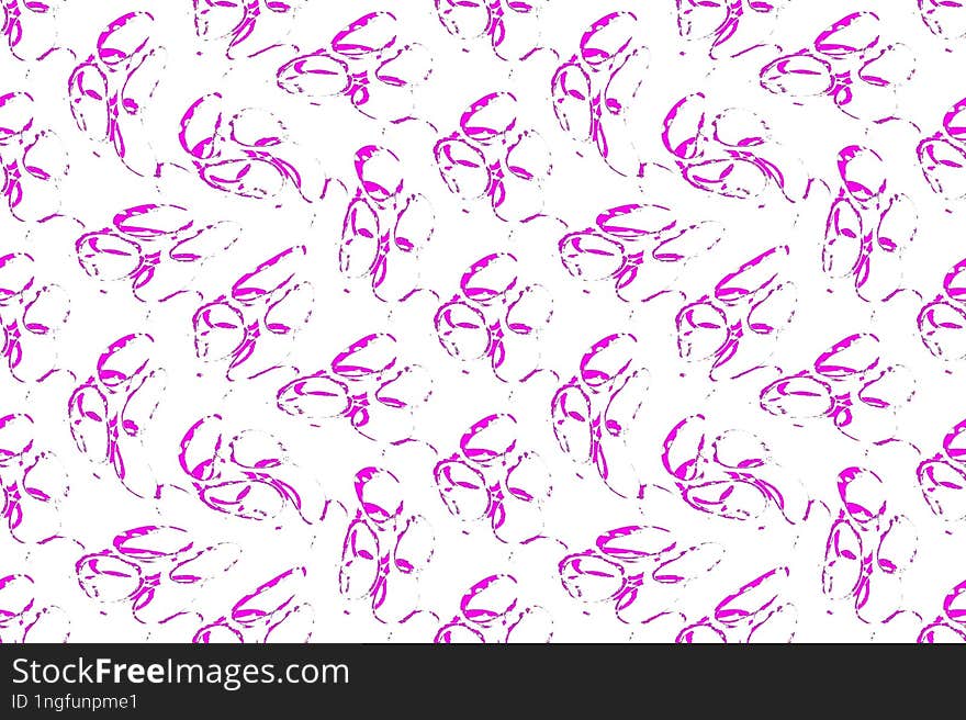 geometric abstract background seamless pattern purple rings.