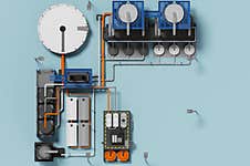 A Crude Oil Refinery Plant, A Complex For Producing Various Types Of Fuel Ranging From Light To Heavy Fractions. Stock Photo