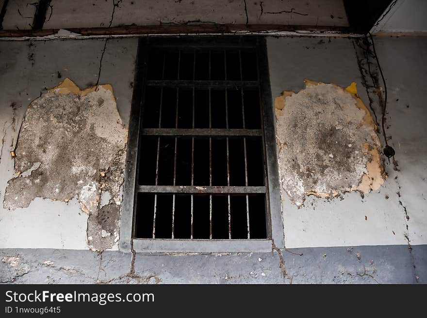 An Old Prison That Is Abandoned And Not Maintained