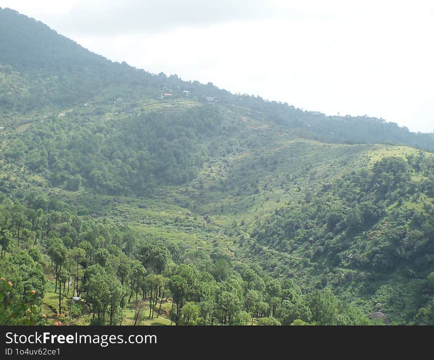 Breathtaking Vistas Of Endless Mountain Ranges Stretching Into The Horizon, Near Dharamshala.