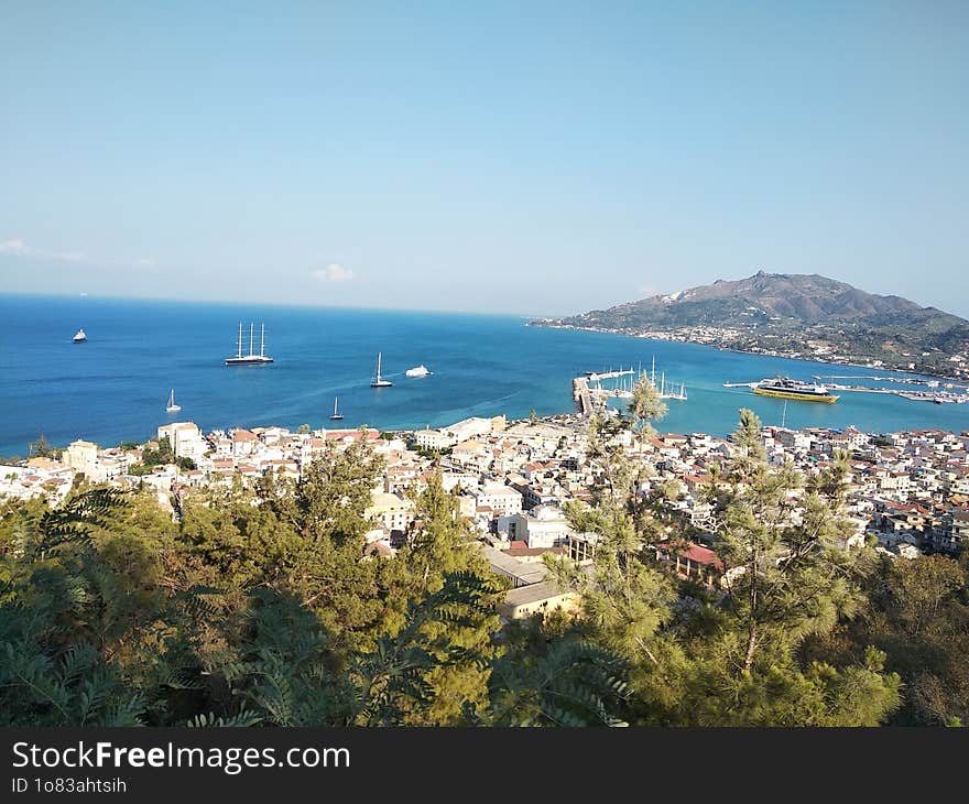 Panoramic View of Bohali in Zakynthos, Greece