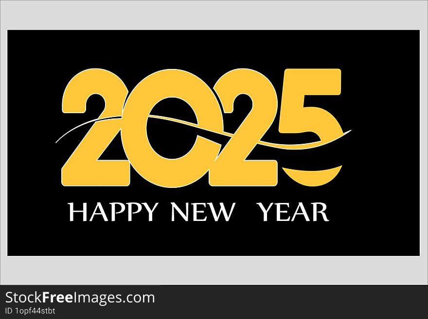 2025 abstract Happy New Year poster, background . 2025 Happy New Year poster, background.