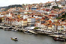 The Douro River On The Banks Of The Beautiful City Of Porto In Portugal Royalty Free Stock Photo