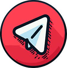 Paper Airplane Icon In Red Circle Royalty Free Stock Photography