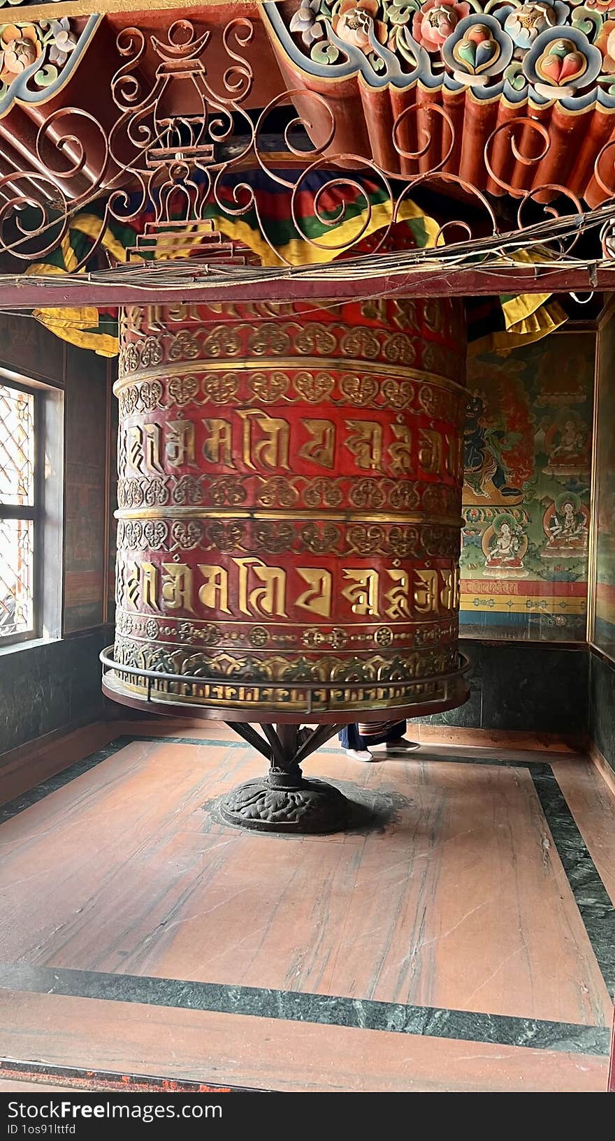 Buddhist altar in Nepal for prayers