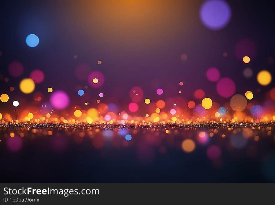 This abstract bokeh background features gentle, out-of-focus lights in various sizes, adding a soft, elegant feel.