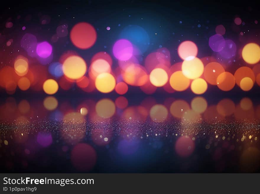 A soft, abstract bokeh background with a range of blurred lights, creating a dreamy and glowing effect.