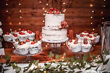 Wedding Cake. I Love It Stock Photos