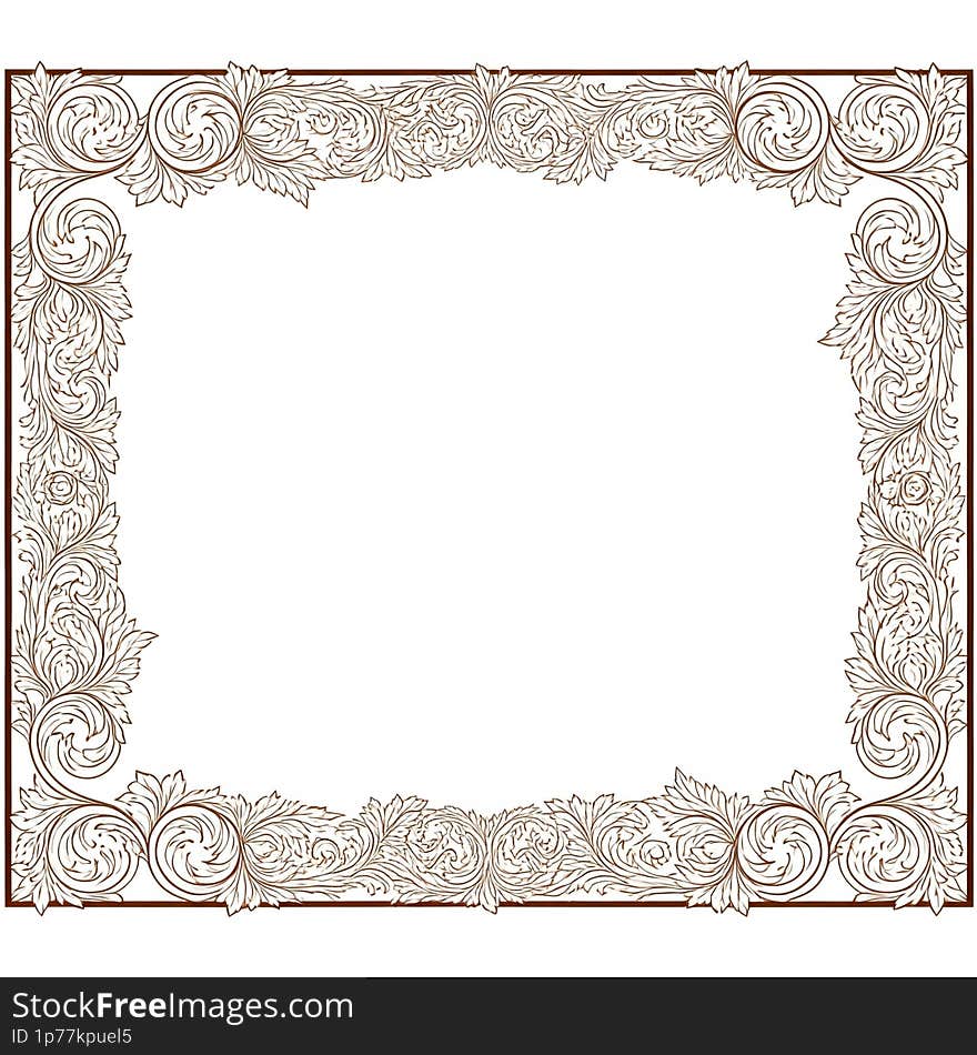 Ready-to-use square pattern frames