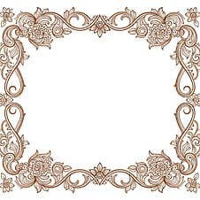 Ready-to-use Square Pattern Frames Royalty Free Stock Photo