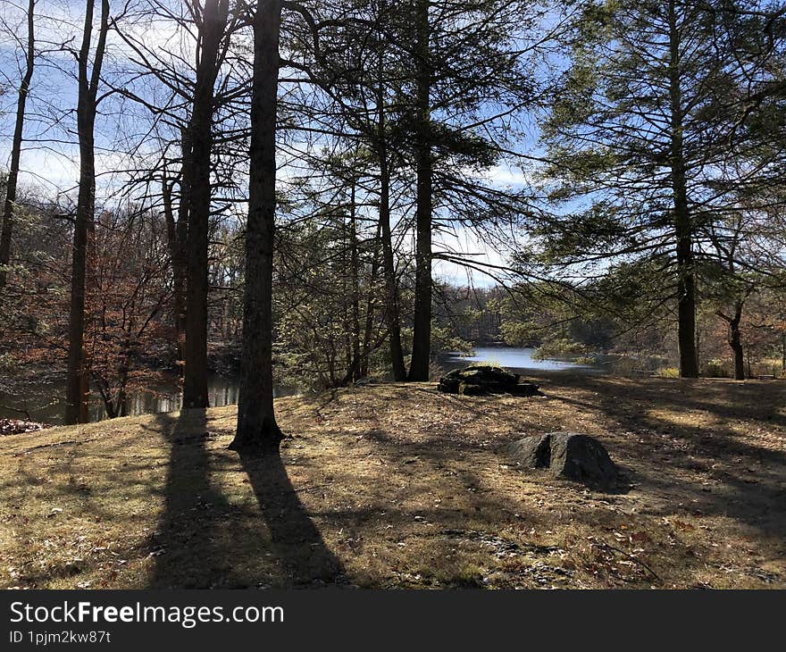 Blue Mountain Reservation in November in New York State.