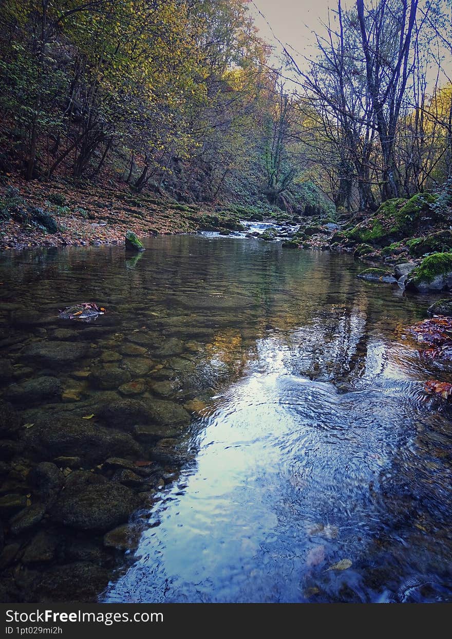 Background river. River Cvrcka, Bosnia and Herzegovina.